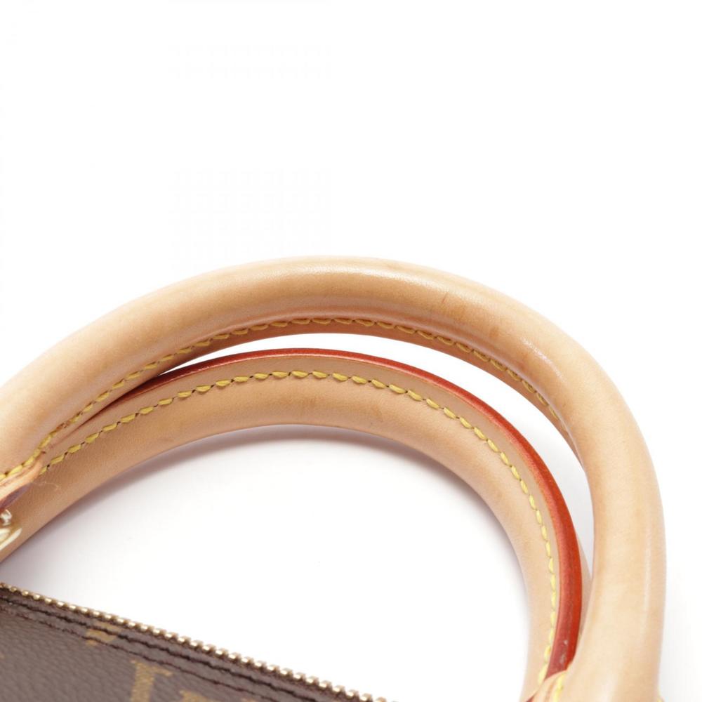 LOUIS VUITTON Alma PM Handbag Leather Brown - Picture 8 of 9